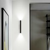 9W LED sieninis šviestuvas LOOK, juodas, 3000K, šviečia į viršų ir į apačią, 370651