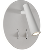 9W LED sieninis šviestuvas PANAU, baltas, 3000K, A3660001B