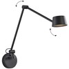 9W LED sieninis šviestuvas SAVINA, juodas, 3000K, dimeriuojamas, 4329600