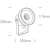 9W LED įsmeigiamas sodo šviestuvas, antracito sp., 3000K, 67196C/AN/W