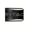 V-tac 9W sieninis lauko šviestuvas, juodas, 4000K