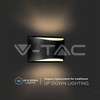 V-tac 9W sieninis lauko šviestuvas, juodas, 4000K