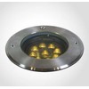 9x1,5W LED įleidžiamas į žemę lauko šviestuvas, plieno sp., 3000K, IP67, reguliuojamas šviesos kampas, 69074B/W