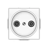 Antenos lizdas (TV+R) VILMA STANDARD ST 150 be rėmelio, galinis, baltas