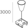 Bėgelio pakabinimo rinkinys, baltas, K1009000B