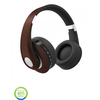 Bluetooth ausinės V-TAC, reguliuojamu lankeliu, rudos spalvos.