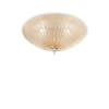 Lubinis šviestuvas Ideal Lux Ceiling lamp with 3 lights SHELL, E27, amber color