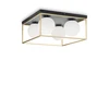 Lubinis šviestuvas Ideal Lux Ceiling lamp with 4 lights LINGOTTO, E14, sidabrinis color