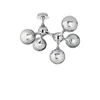 Lubinis šviestuvas Ideal Lux Ceiling lamp with 5 lights NODI, E14, juodas