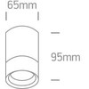 Cilindro formos šviestuvas, GU10, antracito sp., 67130C/AN