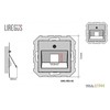 Dangtelis EPSILON, TV/HDMI/USB/S-Video/RCA lizdo, baltas, be rėmelio