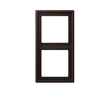 Dvigubas rėmelis, tamsiai rudas