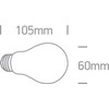 4W LED lemputė, E27, 2700K, 9G03R/EW/E