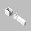 EASY LINK sistemos bėgelio sieninis laikiklis, baltas, K1002343B