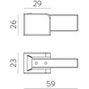 EASY LINK sistemos bėgelio sieninis laikiklis, juodas, K1002343N