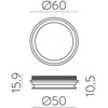 EASY LINK sistemos vertikalus sujungimas, baltas, K1002348B