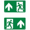 Evakuacinio šviestuvo EM EXIT piktograma - išėjimas tiesiai / į viršų
