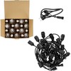 Girlianda BAJA, juodos sp., su 20x1W 2700K E27 LED lemputėmis, 10m, IP44