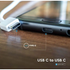 Greito įkrovimo laidas USB C, baltas, 1m