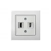 Liregus HDMI+USB lizdas EPSILON, be rėmelio, baltas