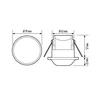 ESYLUX Įleidžiamas būvio daviklis BASIC EXPRESS PD 360° 08 IR 1C FM, baltas, IP23