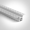 Įleidžiamas profilis, baltas, 2m, komplektuojamas su baltu difuzorium ir užbaigimais, 12mm LED juostai, 7903TR/W