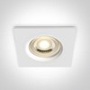 Įleidžiamas šviestuvas, GU10, baltas, IP65, 50105R1/W