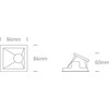 Įleidžiamas šviestuvas, GU10, juodas, 50105MA/B/B