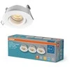 Įleidžiamas šviestuvas SPOT, GU10, baltas, IP65, su 4,5W 2700K LED lempute, 3vnt. rinkinys