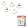 Įleidžiamas šviestuvas SPOT, GU10, baltas, su 2,6W 2700K LED lempute, 5vnt.