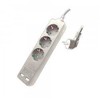 Ilgintuvas 3-vietis V-TAC, 2usb jungtys, 3G1.5MM2 X 5M, baltas