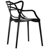 King Home Kėdė HILO PREMIUM, juoda, plastikinė