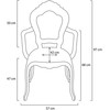 Kėdė KING ARM, juoda, plastikinė