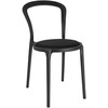 King Home Kėdė SLIM, juoda, plastikinė