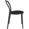 King Home Kėdė SLIM, juoda, plastikinė