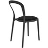 King Home Kėdė SLIM, juoda, plastikinė