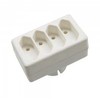 V-tac Keturvietis lizdo adapteris, 2,5A, baltas