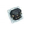 Liregus Kištukinis lizdas EPSILON, SCHUKO lizdas ir USB A+C įkroviklis 17W, be rėmelio, baltas