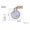Liregus Kištukinis lizdas EPSILON, SCHUKO lizdas ir USB A+C įkroviklis 17W, be rėmelio, metalo sp.