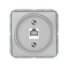 Kompiuterio lizdas VILMA STANDARD ST 150 be rėmelio, 1 vietos (1xRJ45 CAT5E UTP), metalo spalvos