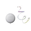 Komplektas- išmanusis garsiakalbis GOOGLE NEST + 6W SMART FLEX LED juosta, 1,8m