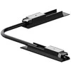 Lanksti elektrinė/mechaninė jungtis, skirta magnetiniam bėgeliui SLIM MAGNETIC, 48V, juoda, 02/0507