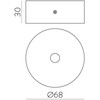 Lauko šviestuvo tvirtinimo pagrindas SEIREN, antracito sp., K0012040GR