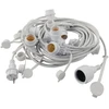 LED girlianda PICNIC, balta, 10xE27, 10m