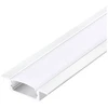 LED įleidžiamas profilis P02, baltas, 2m, su dangteliu ir užbaigimais