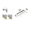 Bikuvalt LED juostos kampinis profilis CORNER10.v2, baltas, 2m