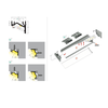 LED juostos kampinis profilis CORNER12.v2, juodas, 2m