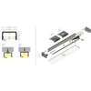 LED juostos paviršinis profilis UNI14 BC3/Y, juodas, 2m