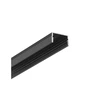 Bikuvalt LED juostos paviršinis profilis UNI14 BC3/Y, juodas, 2m
