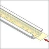Bikuvalt LED juostos profilio dangtelis B, skaidrus, 2m